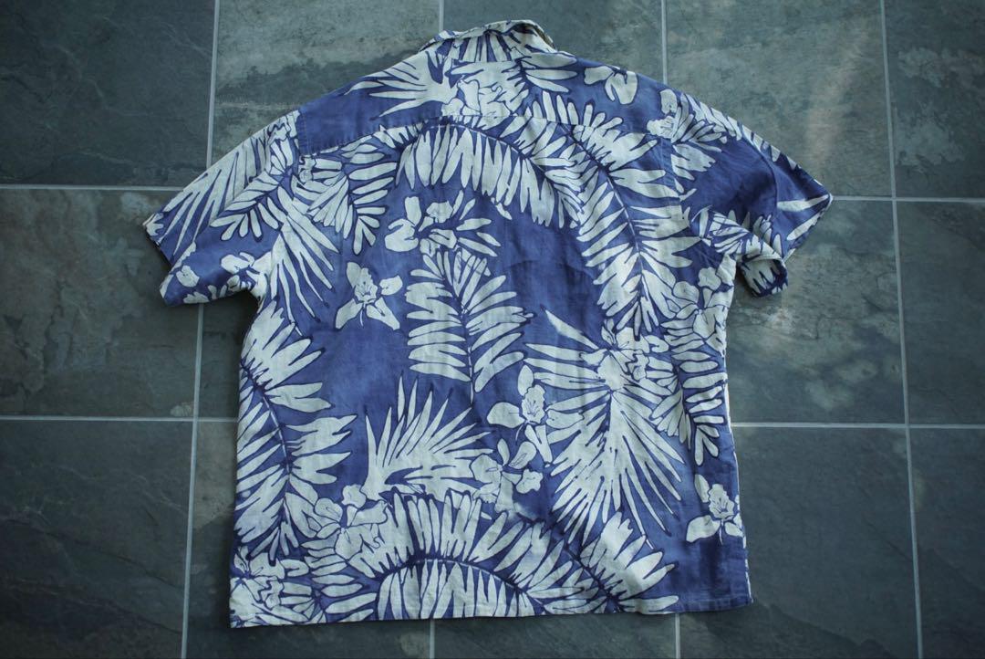 POLO RALPH LAUREN リネン アロハシャツ XL ビンテージ