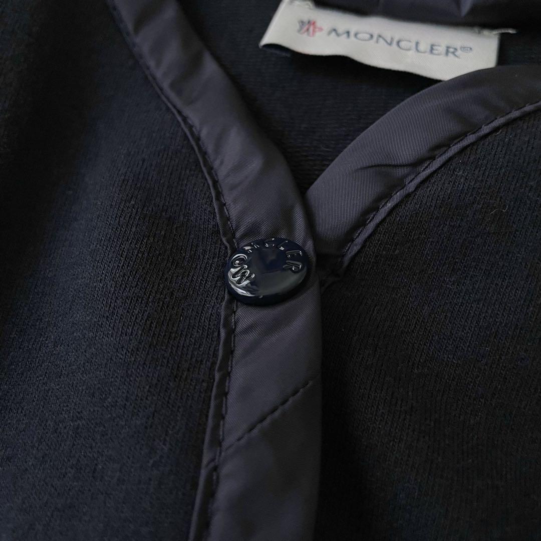 MONCLER モンクレール 半袖 パーカー ドレス ワンピース 紺 6/116