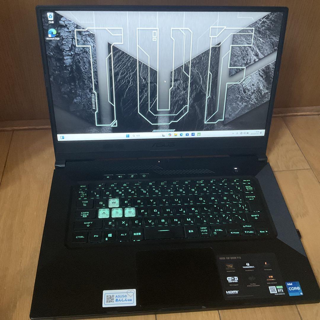 SSD 1TB増設済み　ASUS TUF Dash F15 ゲーミングノート