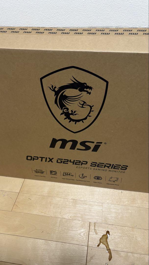 お手頃価格 msi ゲーミングモニター 23.8インチ 144hz 1ms IPS ジャンク ディスプレイ・モニター本体