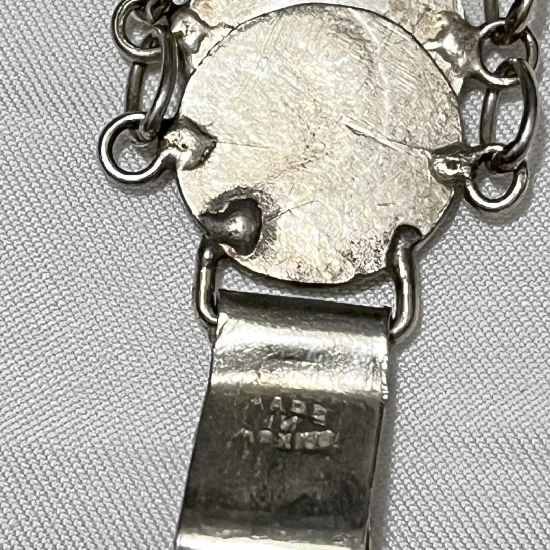 vintage multi coin silver bracelet