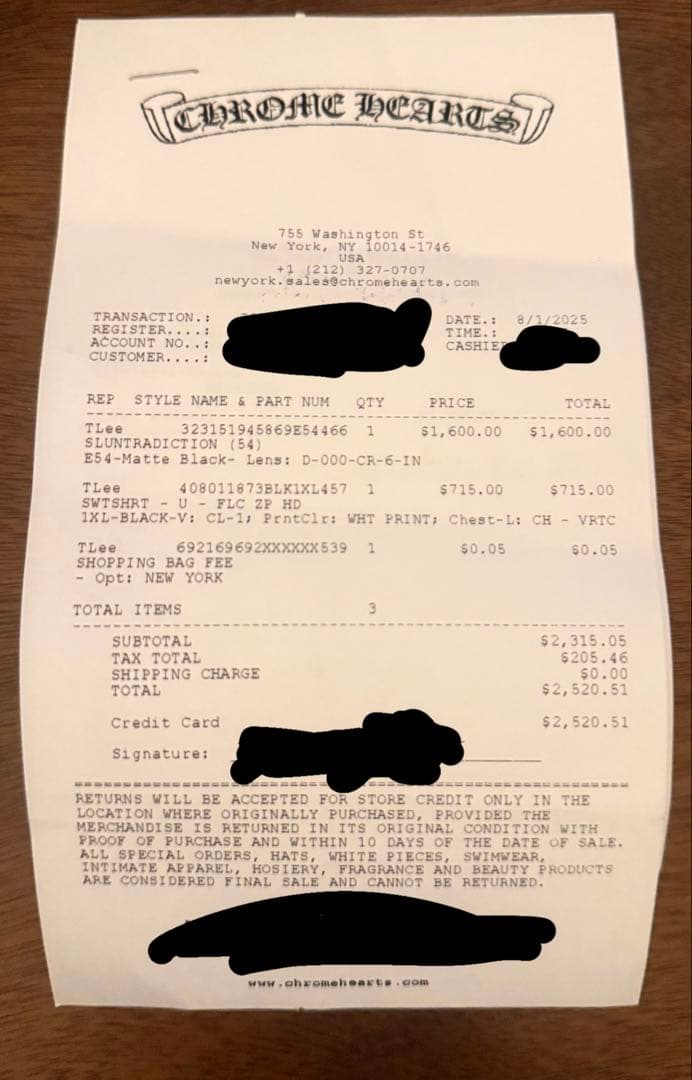 クロムハーツ ダガー　ジップアップ　フーディ xl 新品