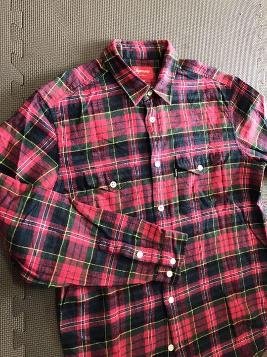 SUPREME チェックネルシャツ