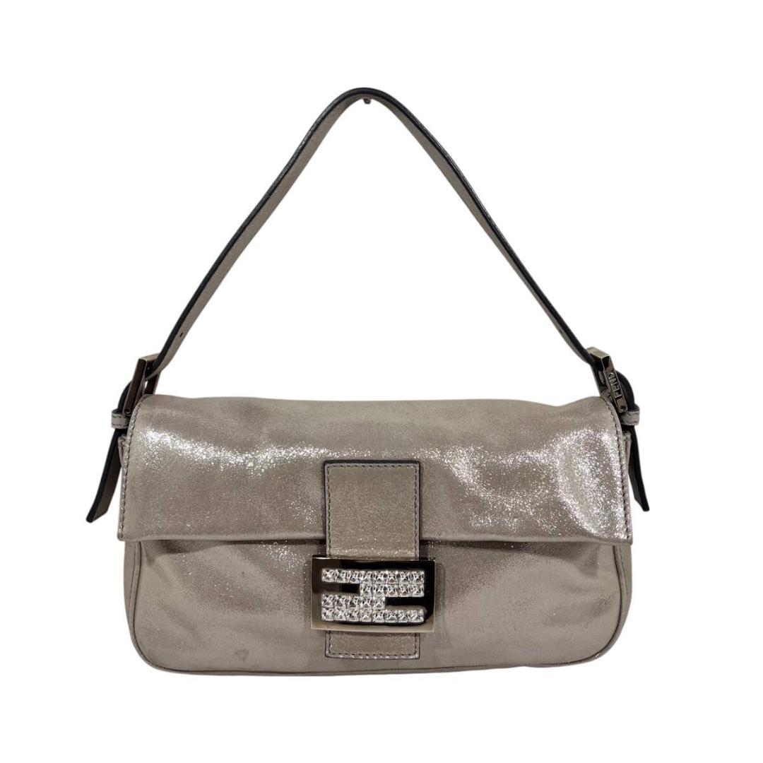 FENDI フェンディ ラインストーン サテン バケット バッグ HB05229