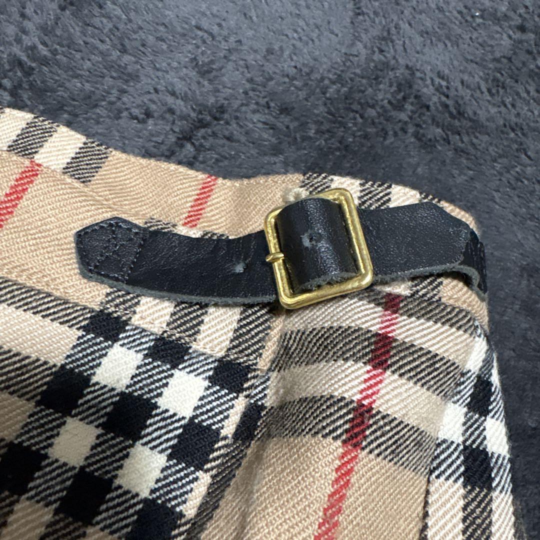 BURBERRY Burberrys ノバチェックミニスカート プリーツ 巻
