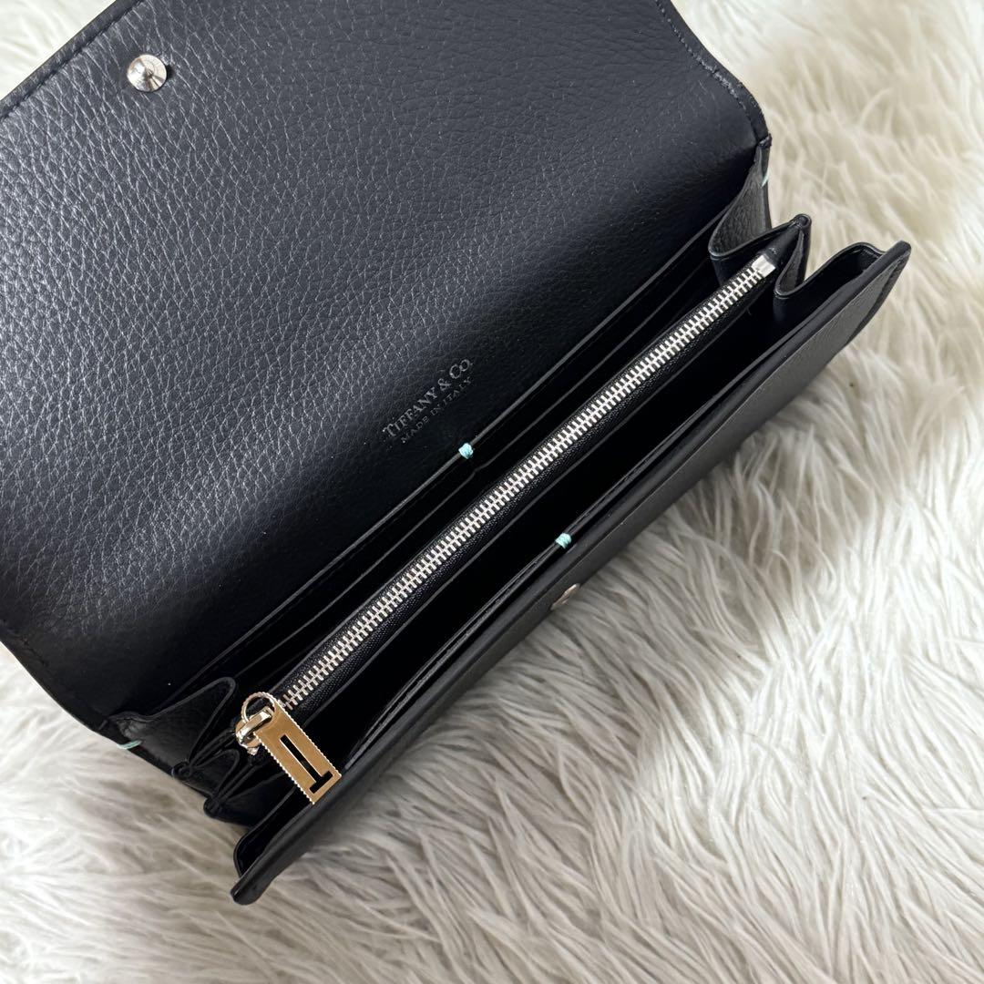 ⭐️新品未使用⭐️　TIFFANY&Co. 長財布　二つ折り財布　レザー　ブラック