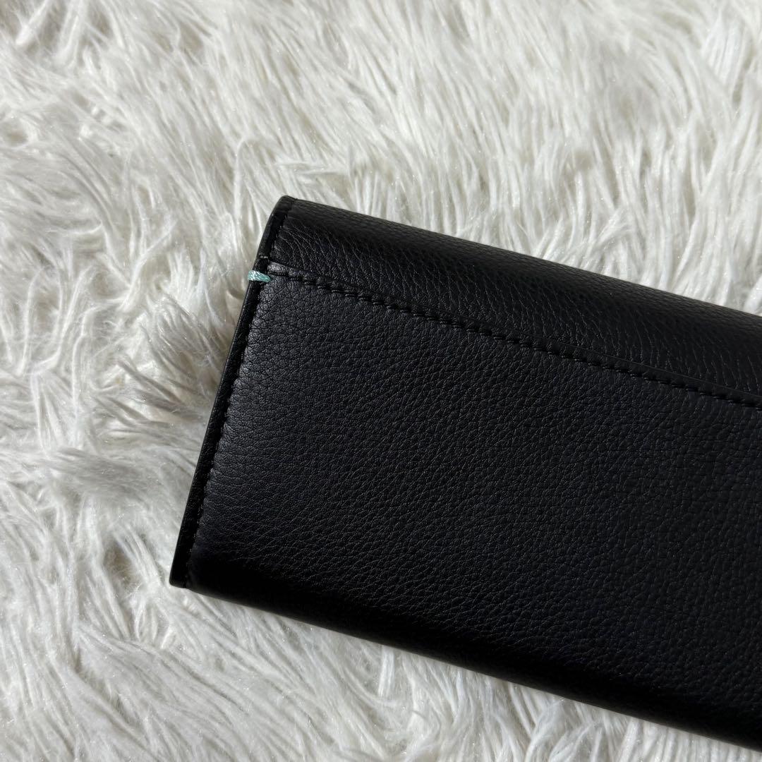 ⭐️新品未使用⭐️　TIFFANY&Co. 長財布　二つ折り財布　レザー　ブラック