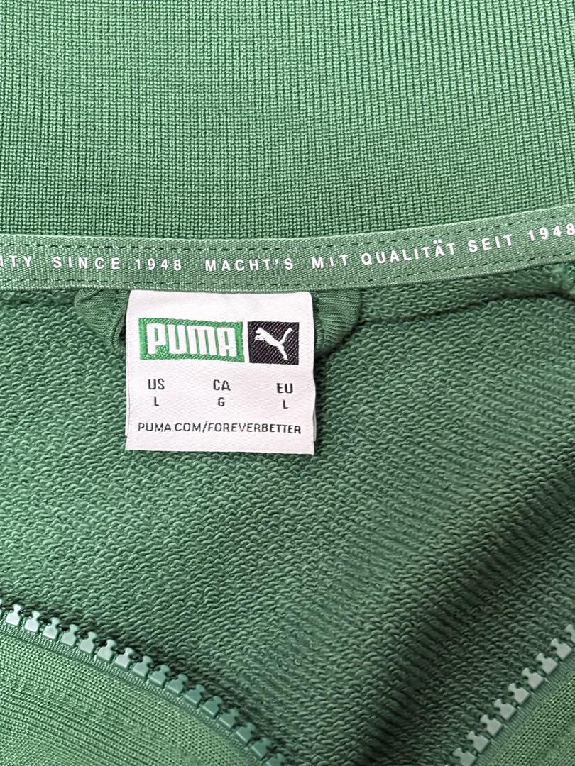 PUMA プーマ T7 ICONIC トラックジャケットグリーン Lサイズ
