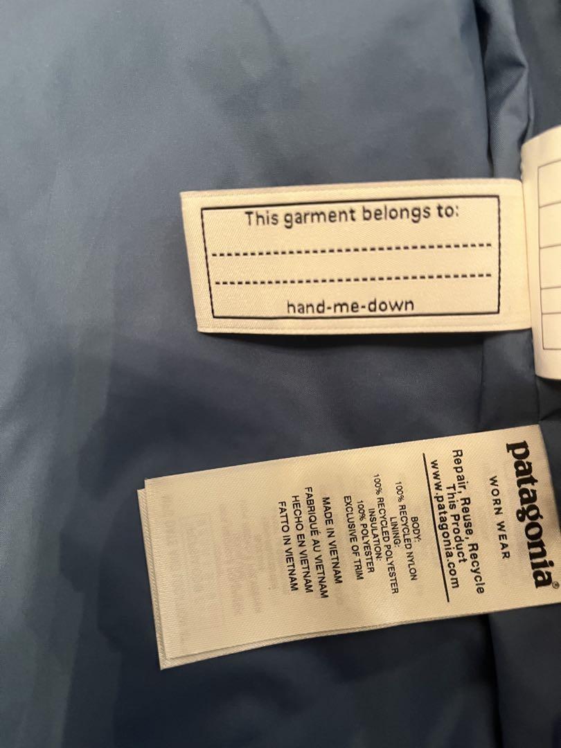 新品未使用　patagonia キッズ キルティングジャケット S
