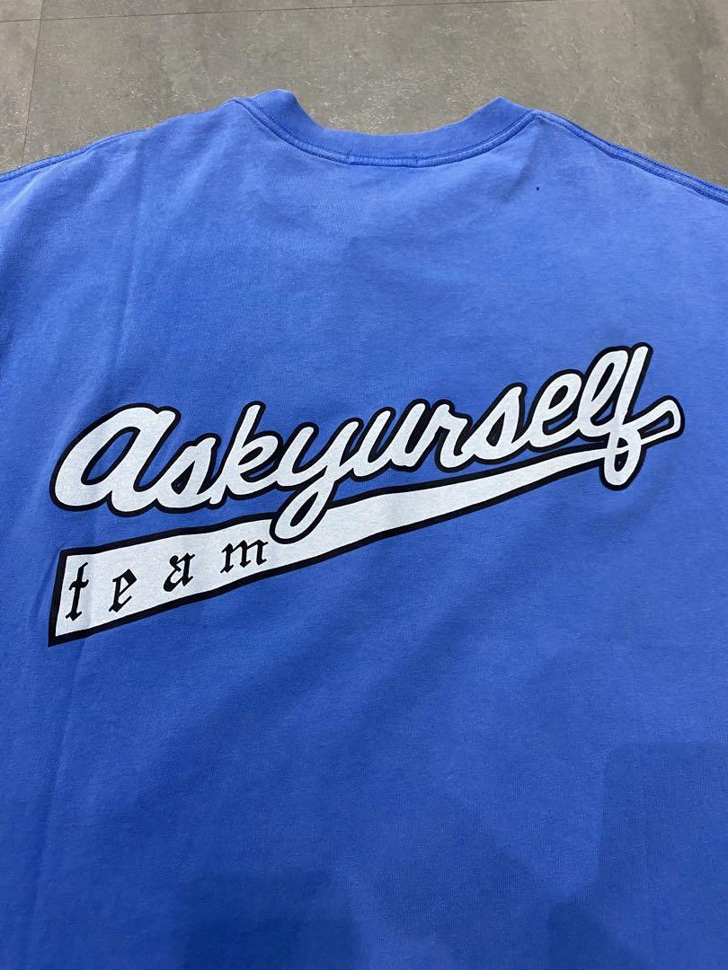 ☆ASKYURSELF☆ベースボールTシャツ askyurself baseball logo tshirt blue トップス
