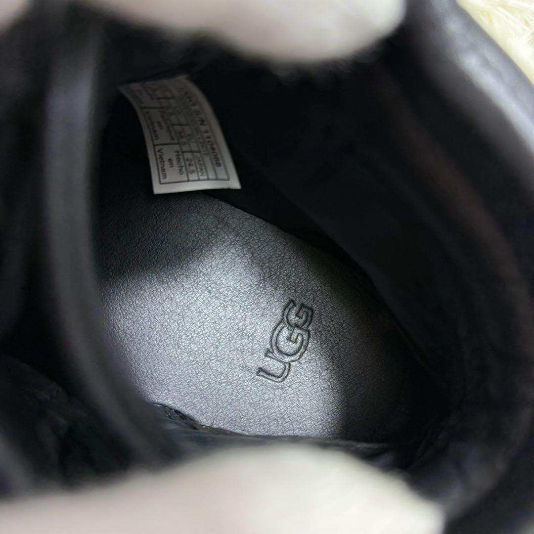 UGG - UGG OLIVE ハイカットレザースニーカーブラック23cmの通販