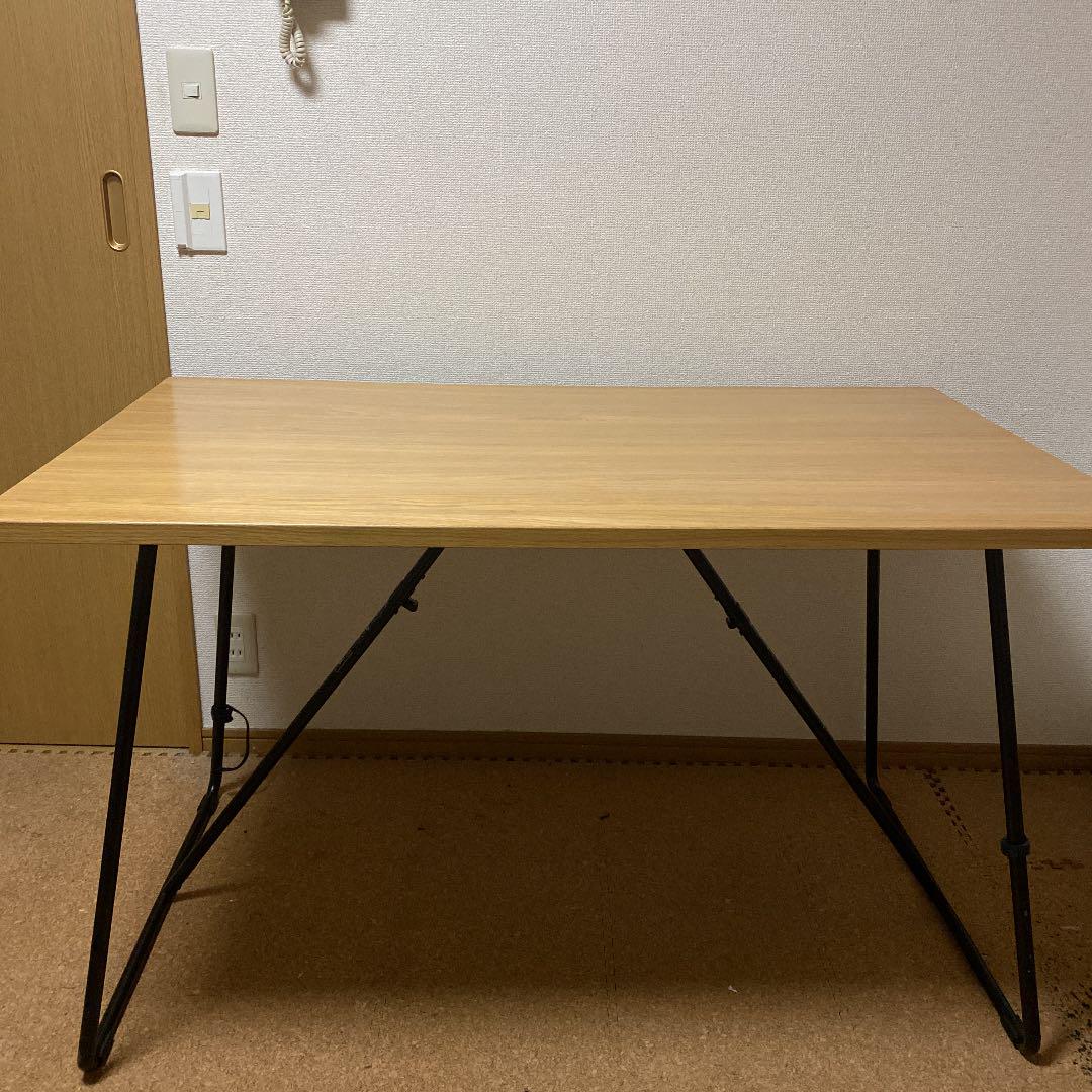 全国無料格安 4 7まで 無印 折りたたみテーブル 幅120cm オーク材 3d8st-m77606826154 2022在庫