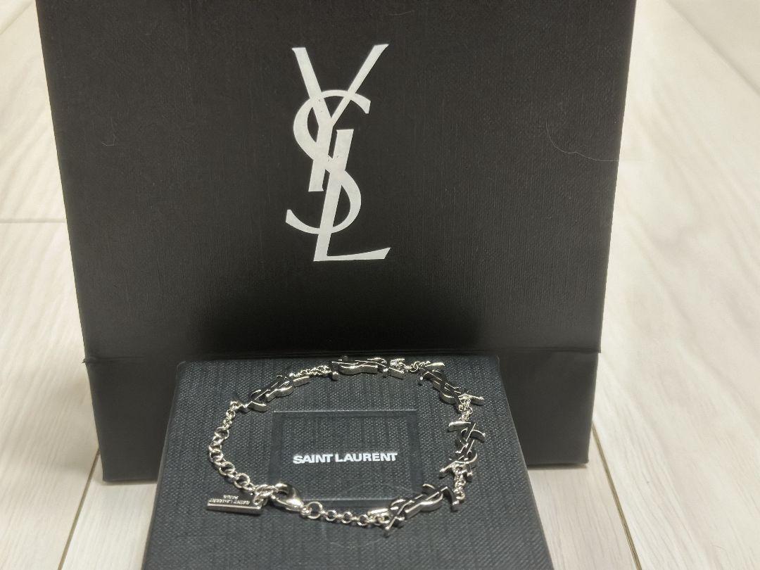 SAINT LAURENT シルバーブレスレット 箱付き 男女兼用 - メルカリ