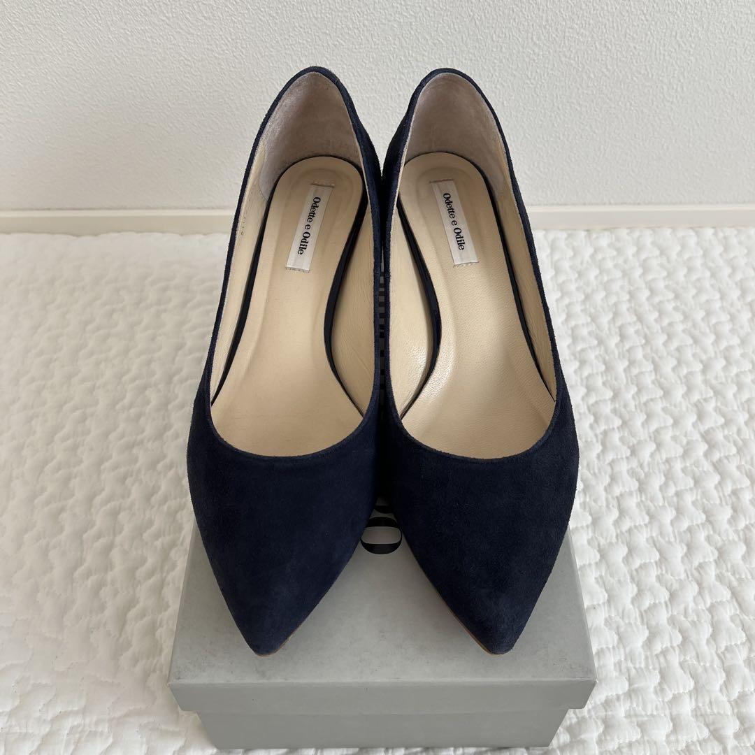 最終値下げ　odette e odeal セパレートオープンパンプス　24 新品 メタルモチーフセパレート パンプス30○