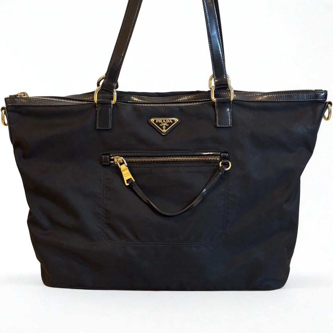 【人気商品！】 美品✨ プラダ トートバッグ2way 三角ロゴ テスートナイロン バッグ