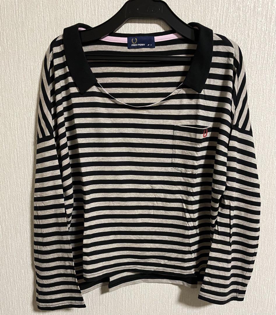 FRED PERRY ストライプカットソー Sサイズ