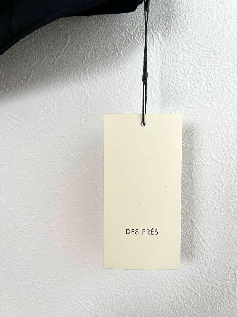 新品★DES PRES（デ・プレ）シルク ドレープブラウス 　フレンチスリーブ