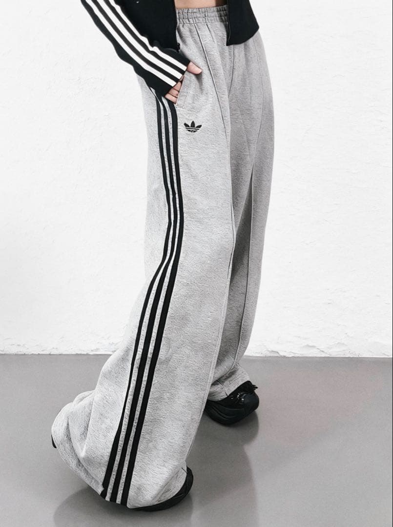 海外限定XL ADIDAS スウェットパンツ ワイド トラックJV7476 海外限定XL ADIDAS スウェットパンツ ワイド トラックJV7476