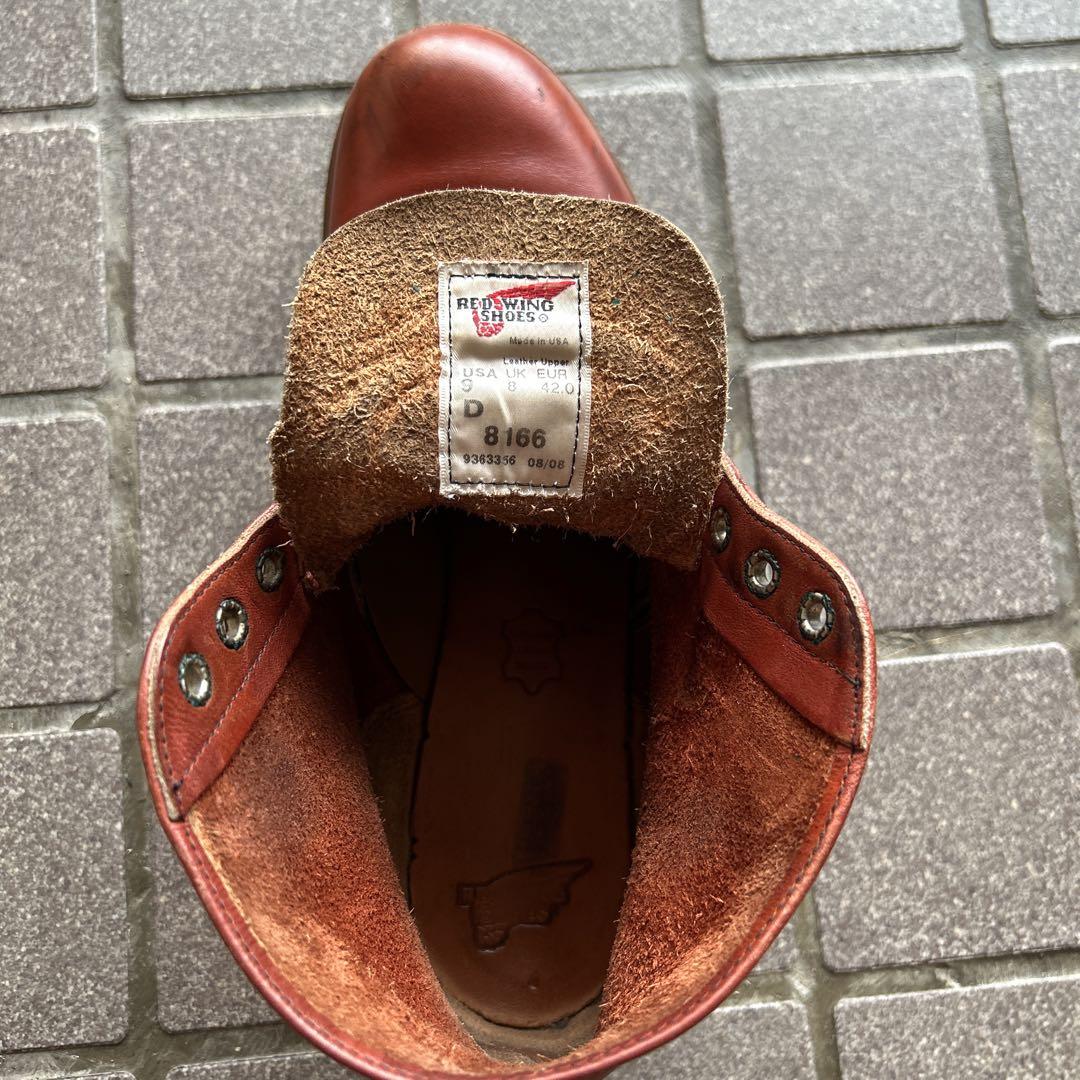 レッドウイング 8166 US9D プレーントゥ