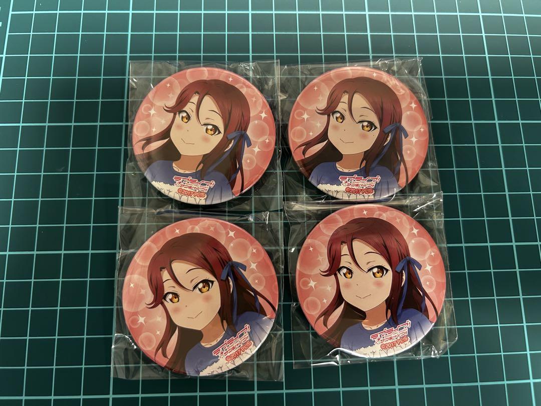 桜内梨子 缶バッジ ドリコン 4個セット ラブライブ