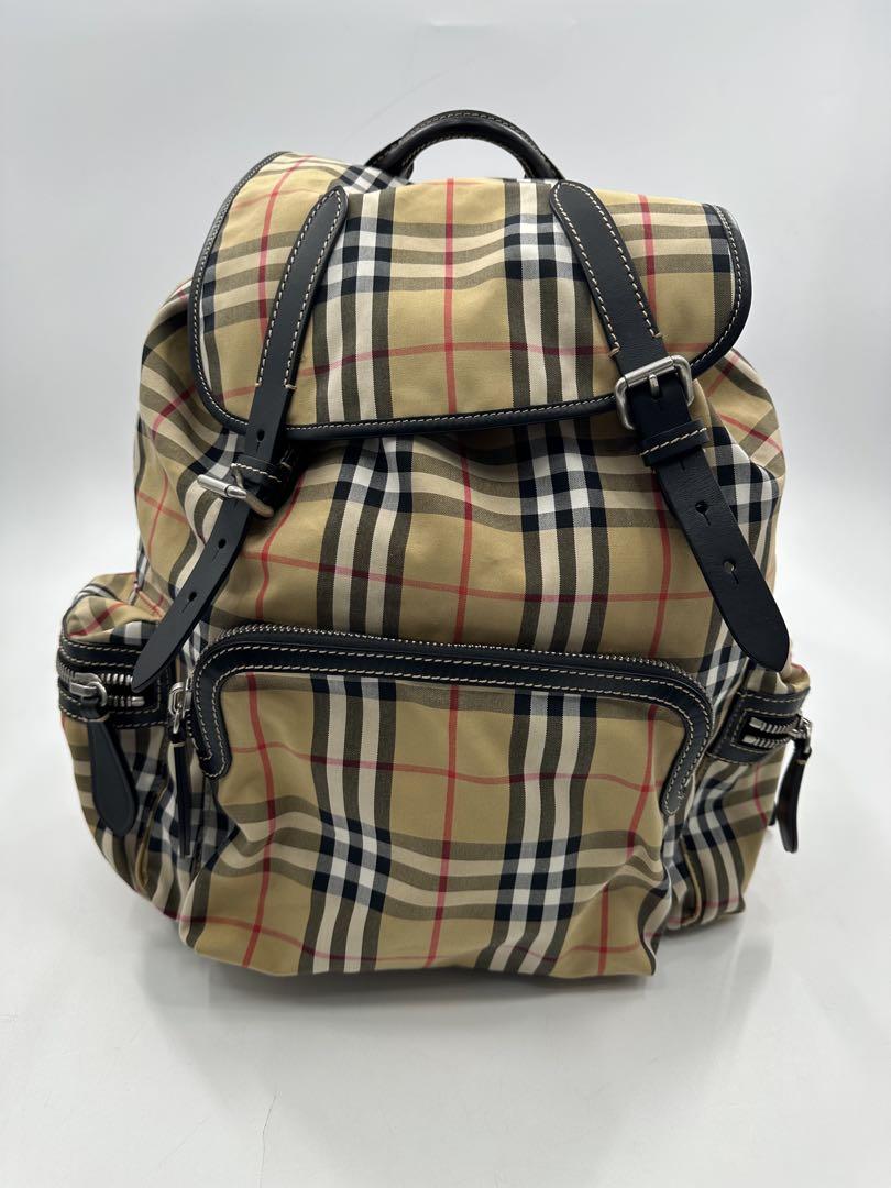 希少/美品/BURBERRY/ハウスチェック バックパック
