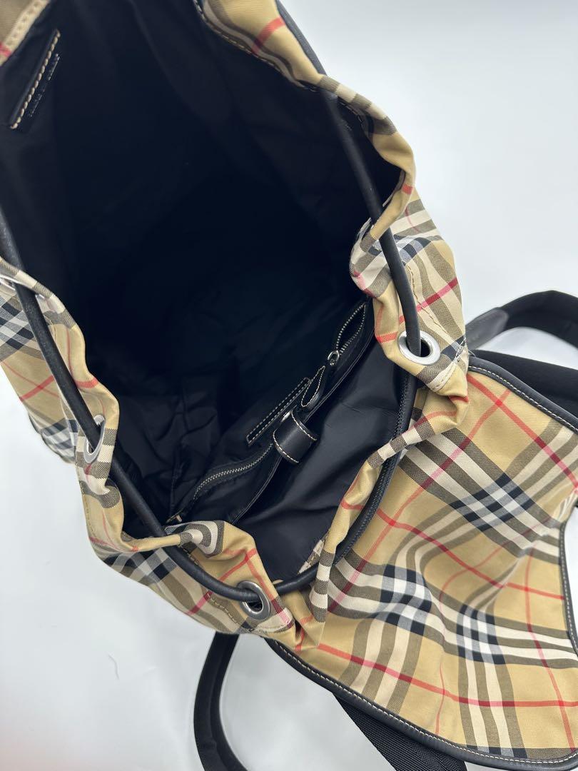 希少/美品/BURBERRY/ハウスチェック バックパック