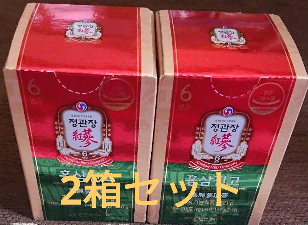 休日価格✩[正官庄]高麗人参(韓国紅参)6年根濃縮エキス100g 2箱セット