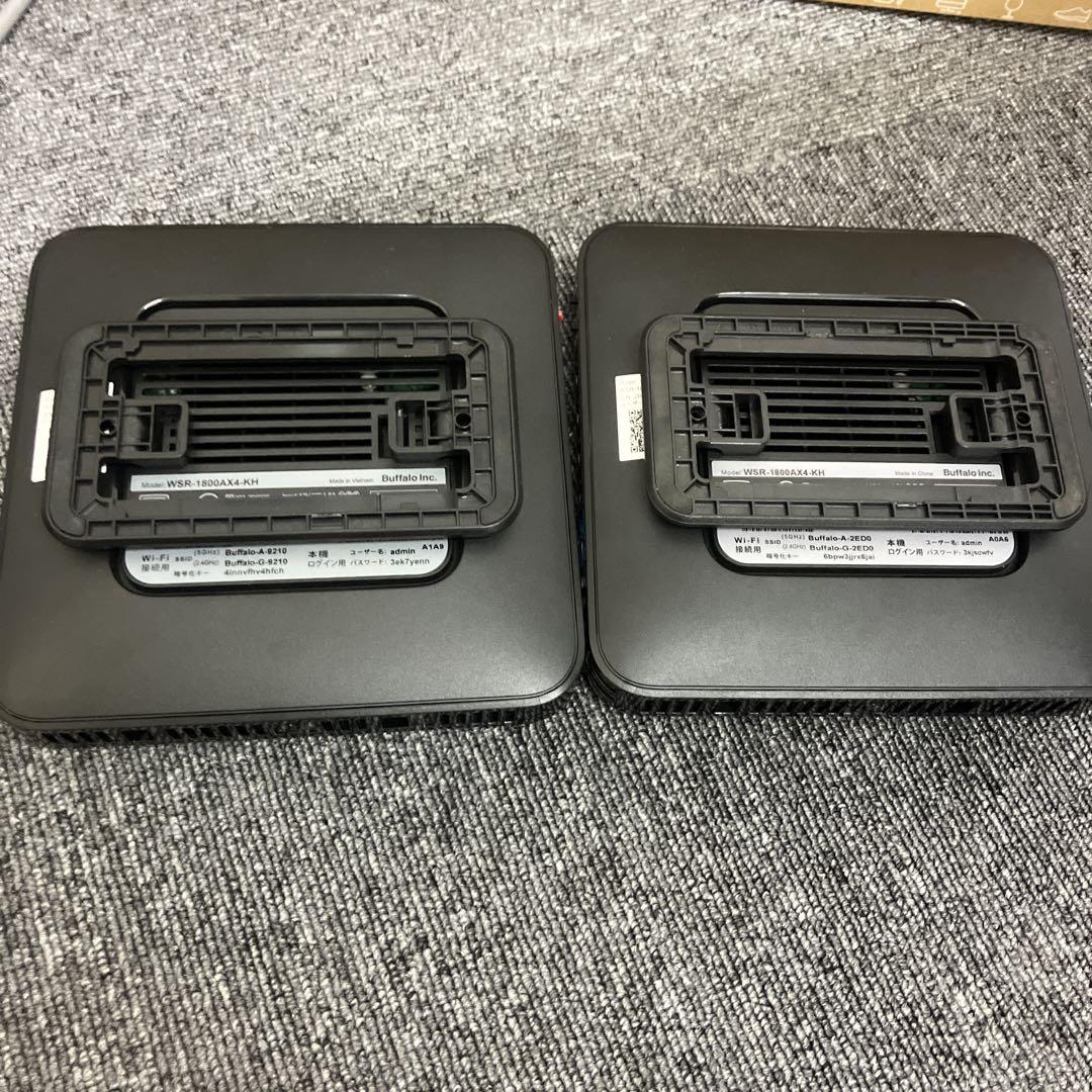メッシュWiFi2台セット未使用品 WSR-1800AX4-KH メッシュWiFi2台セットBuffalo WSR-1800AX4-KH1️⃣ - メルカリ