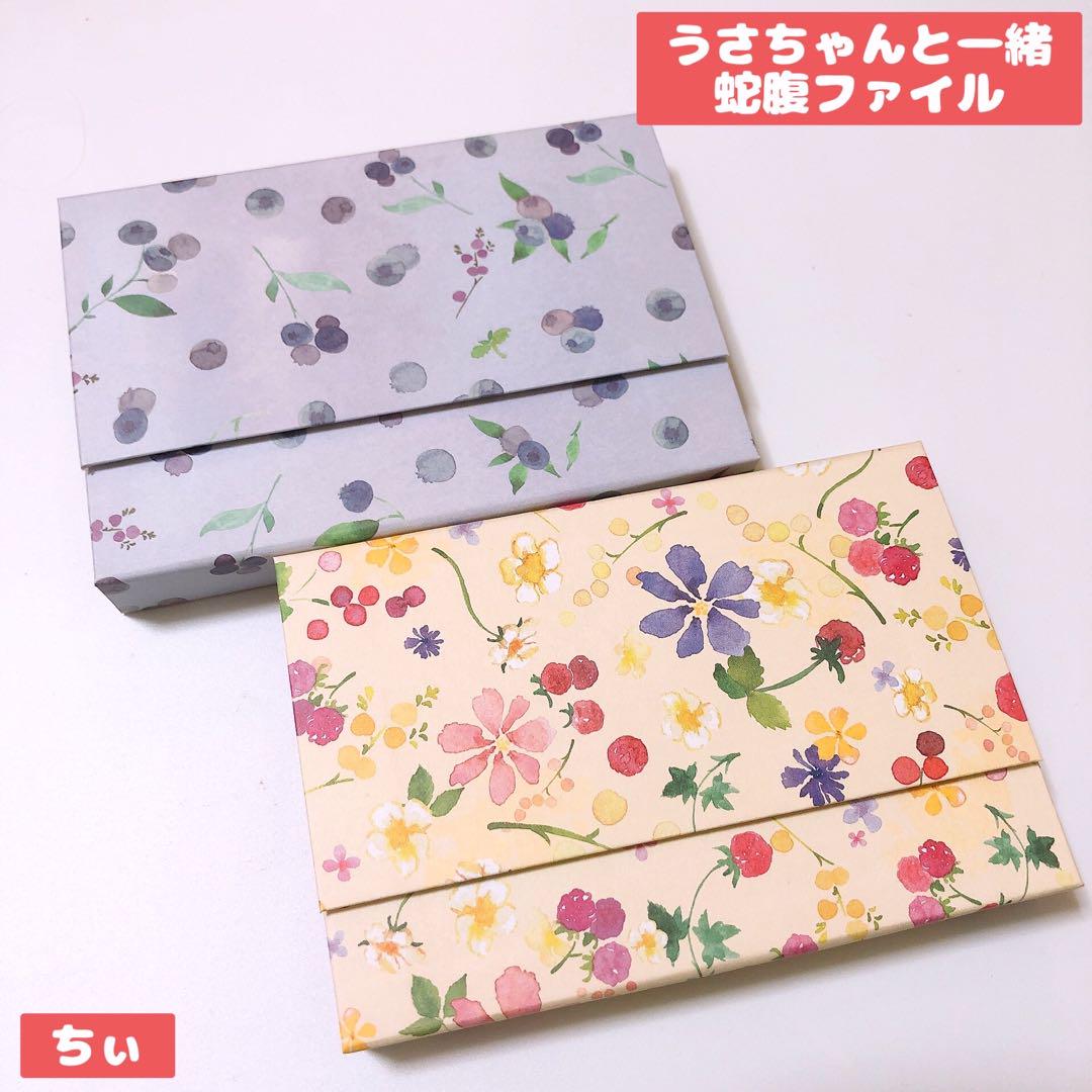 おすそ分け蛇腹ファイル 2点セット ヴィンテージ キッズ うさぎ