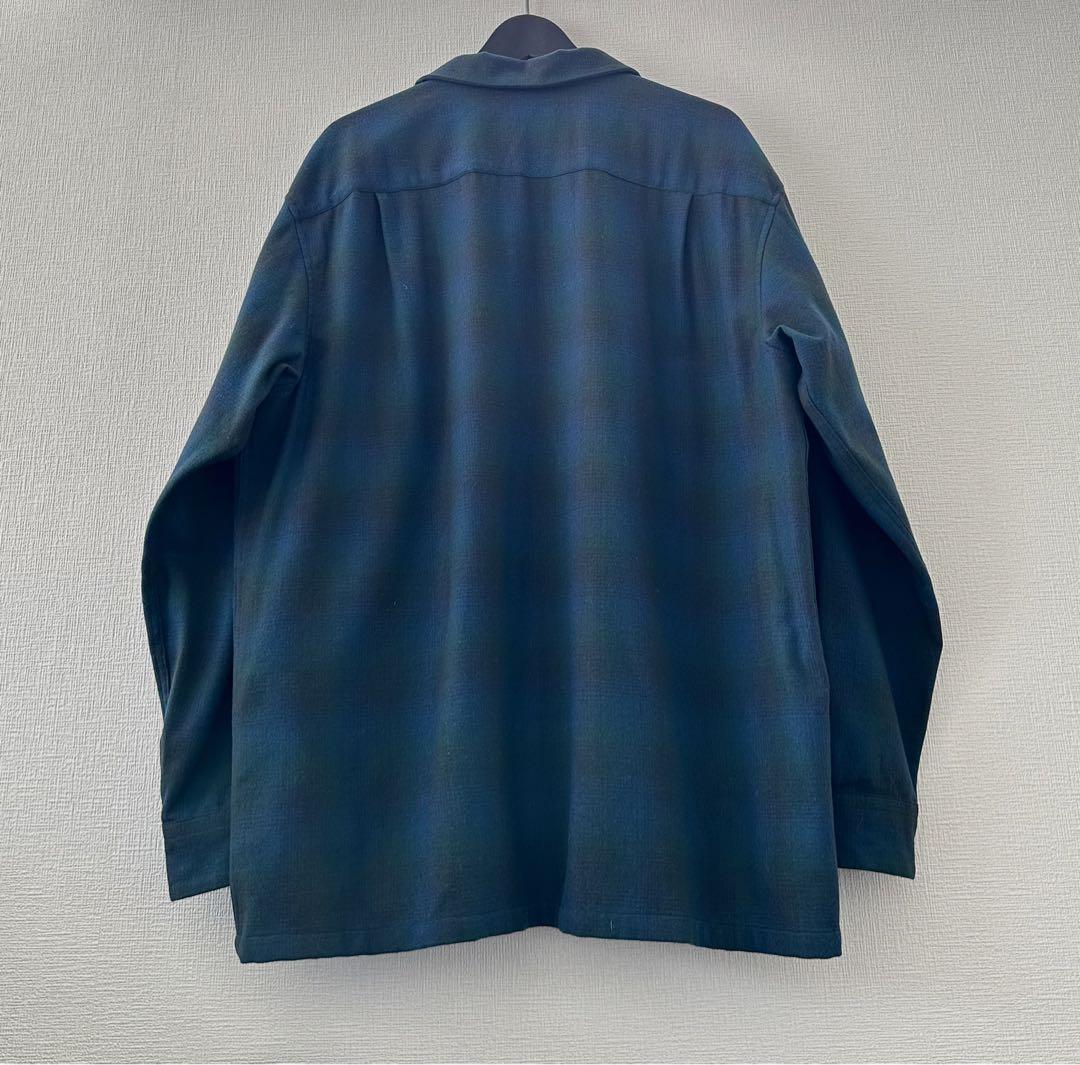 超スペシャル 90s ペンドルトン オンブレ チェック シャツ L ブルー 画像6