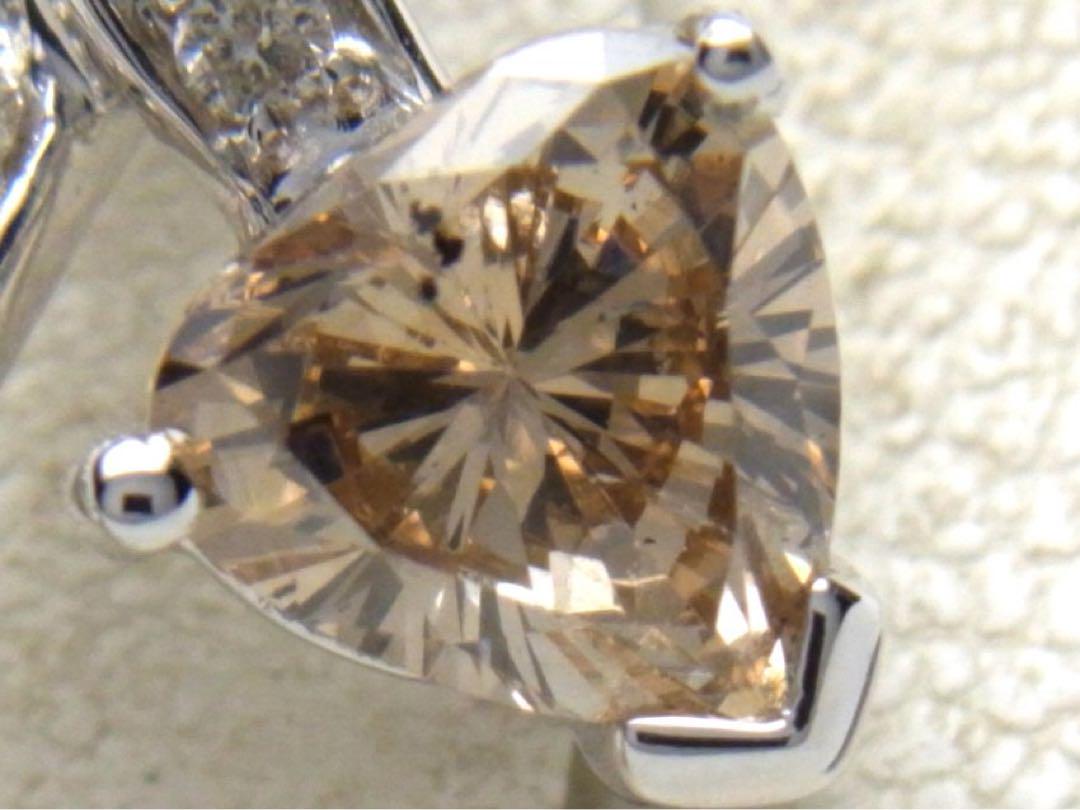K18WG/750 ブラウンカラー系 合計1.01ct 天然ダイヤネックレス K18WG/750 ブラウンカラー系 合計1.01ct 天然ダイヤネックレス