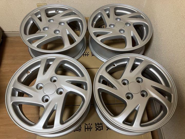 スバル プレオRS純正アルミホイール 素人再塗装品