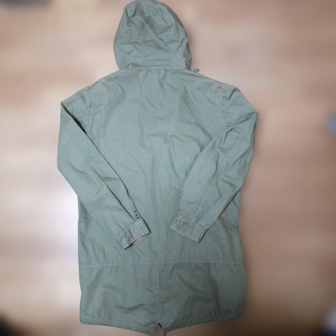 maharishi オリーブ フード付きモッズコート riri ファスナー maharishi オリーブ フード付きモッズコート riri ファスナー