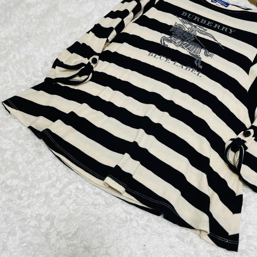 希少✨ BURBERRY BLUE LABEL ボーダー ロゴ チュニックy2k