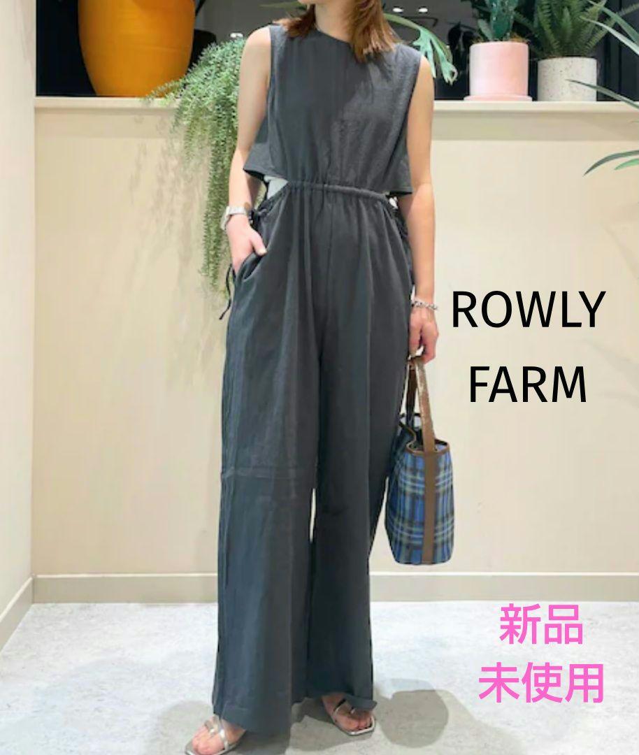 ROWLYS FARM バックリボン オールインワン サロペット