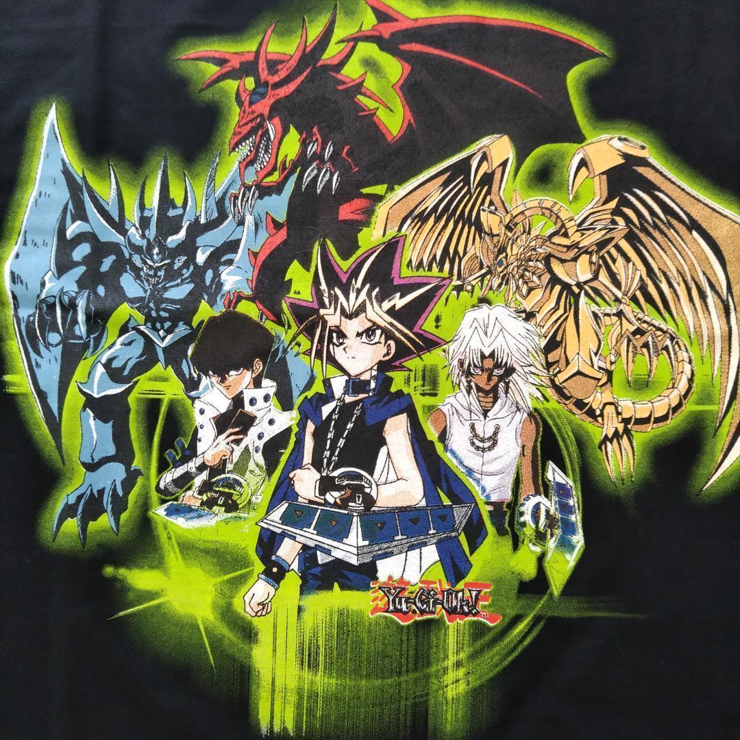 遊戯王 オーバーサイズTシャツ 黒 アニメTシャツ 遊戯王 Tシャツ オーバーサイズL 黒 アニメT 遊☆戯☆王 海外