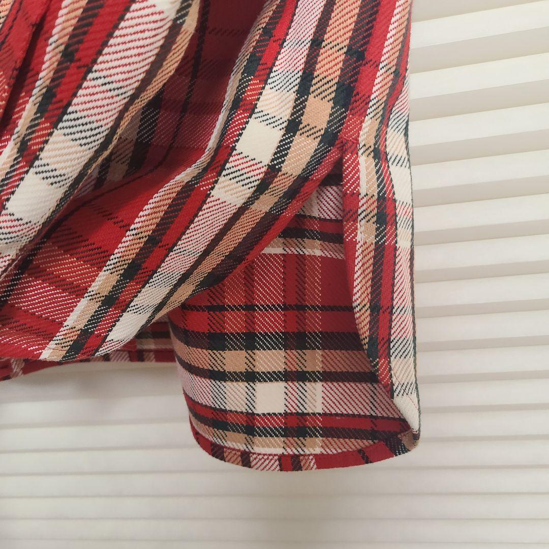TWW  FRONT POCKET SHIRT 赤チェック XS