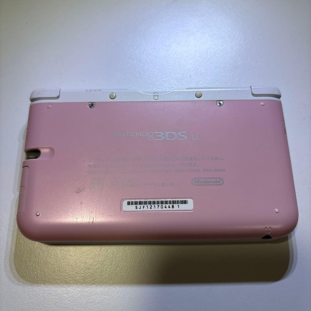 ジャンク品!! 任天堂 ニンテンドー3DS LL ピンク ホワイト全体的に状態が悪い UP786_INFO