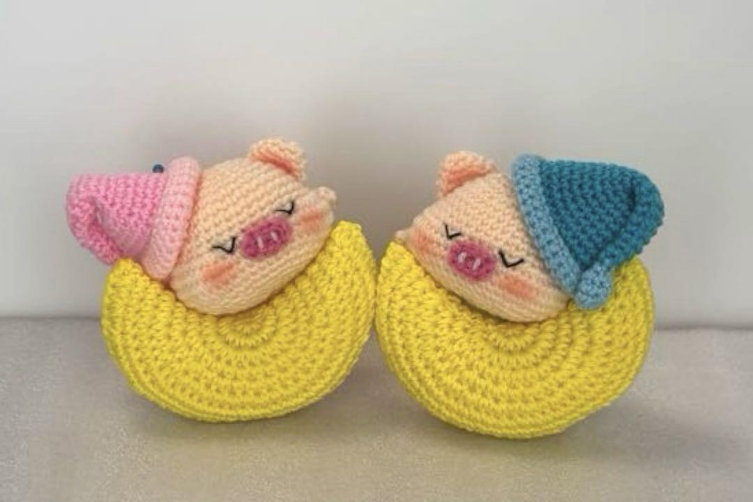 あみぐるみ　① ② ハンドメイド　こぶたちゃん♡【オーダー商品】　ゆっこ