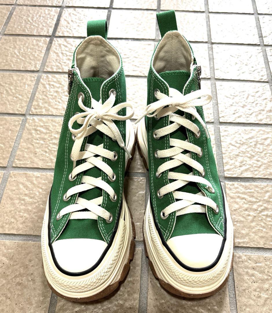 【美品】CONVERSE ALL STAR ハイカットスニーカー厚底　24㎝