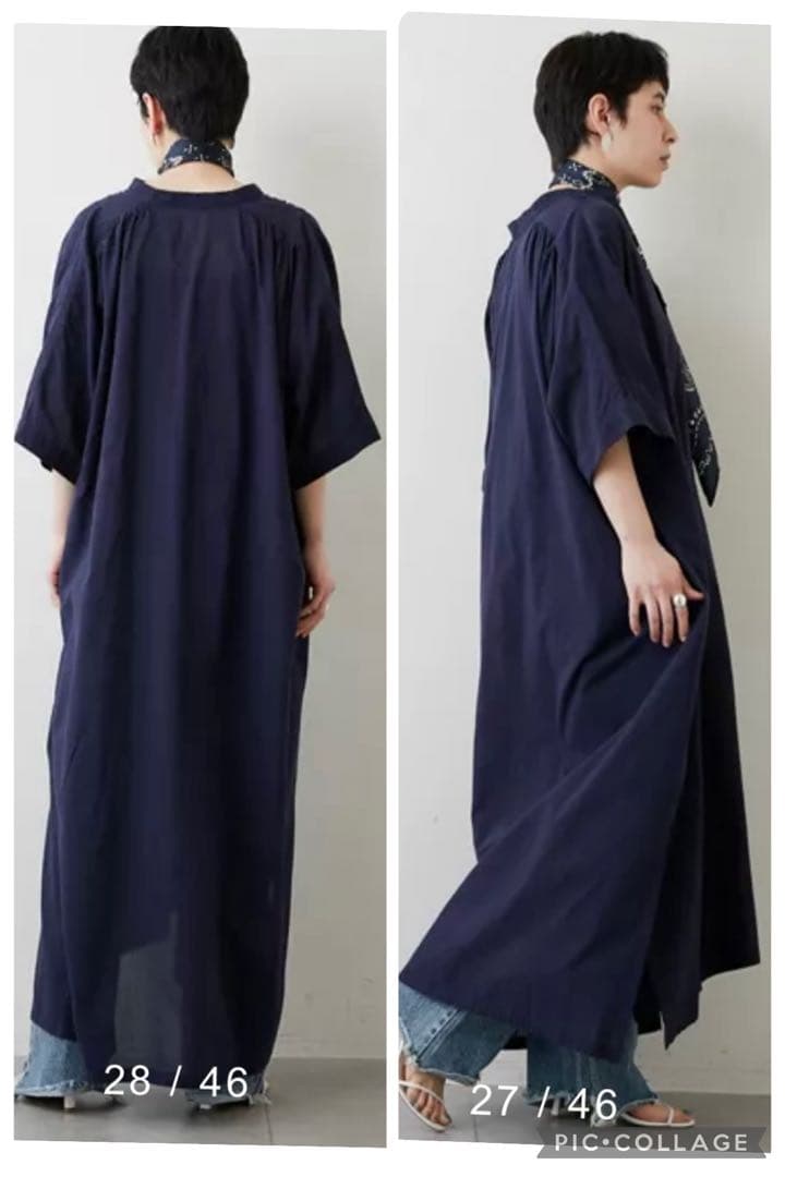 Whim Gazette リラックスシャツワンピース Whim Gazette リラックスシャツワンピース