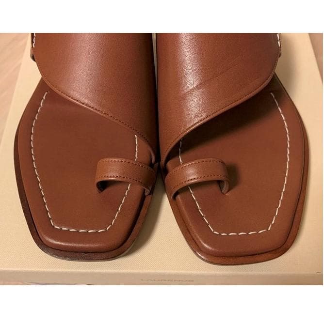 定4.4万 美品⭐️ロランス サンダル 35 サムリング フラット トング