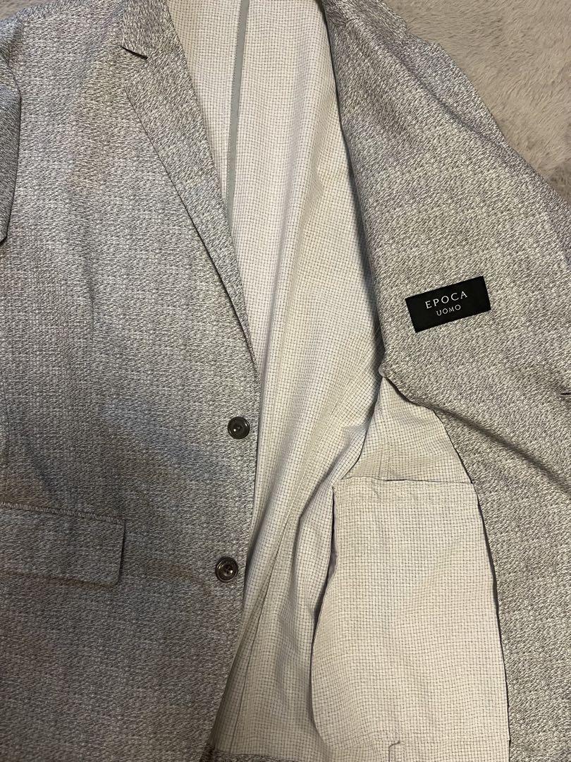 美品 EPOCA UOMO 【セットアップ】サッカーストレッチジャケット 50