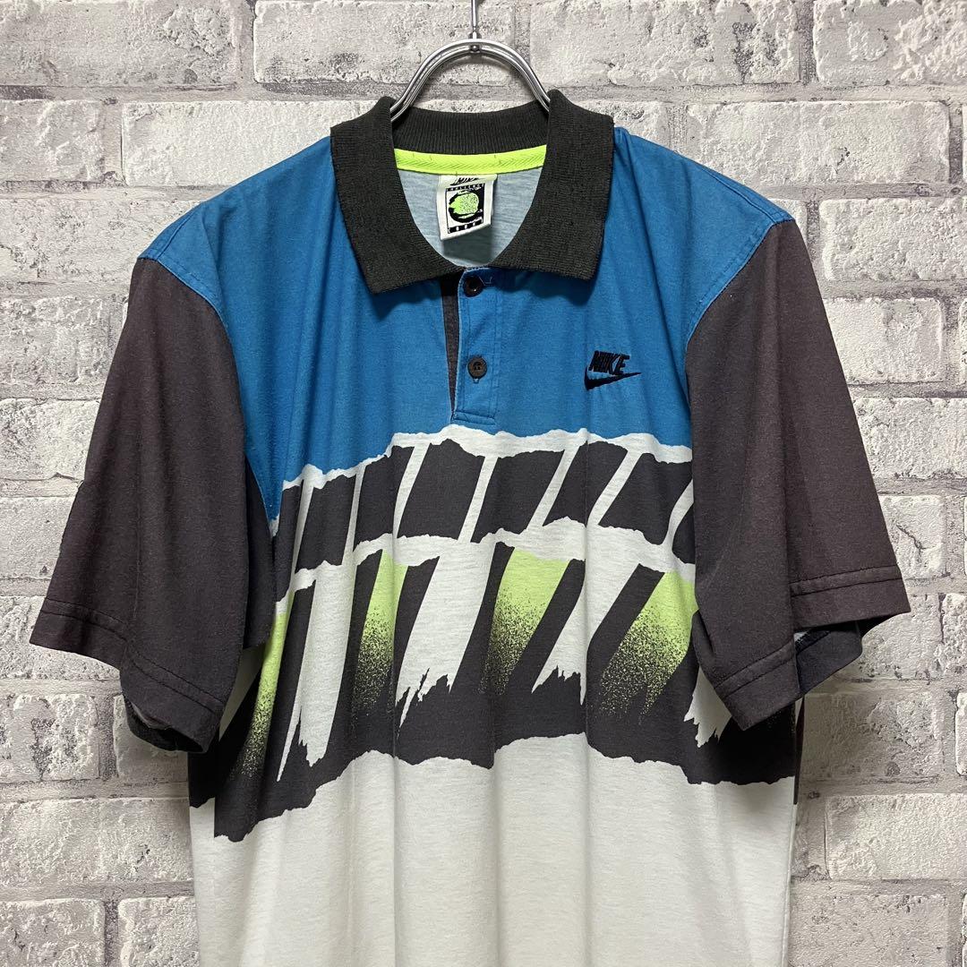 【NIKE】ナイキ 半袖ポロシャツ カッコイイ ヴィンテージ　お洒落 古着