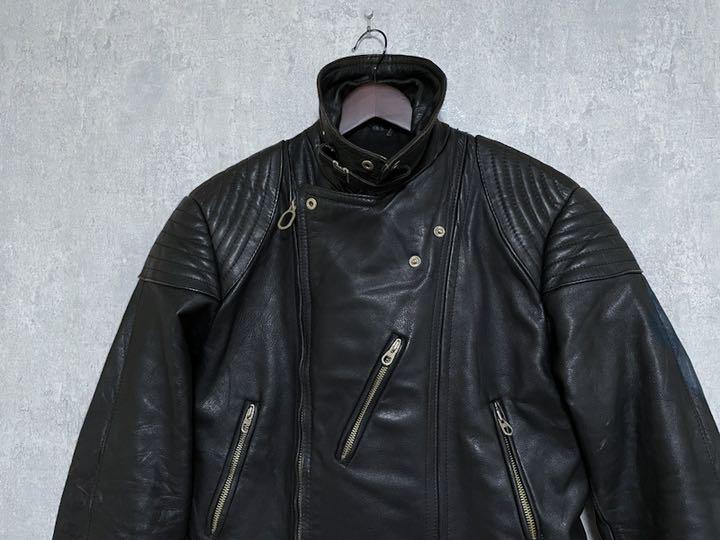 限定品得価 50s ヴィンテージ レザー ダブルライダースジャケットチンスト Oco1y-m77653509395 60s ユーロ 最新作限定SALE