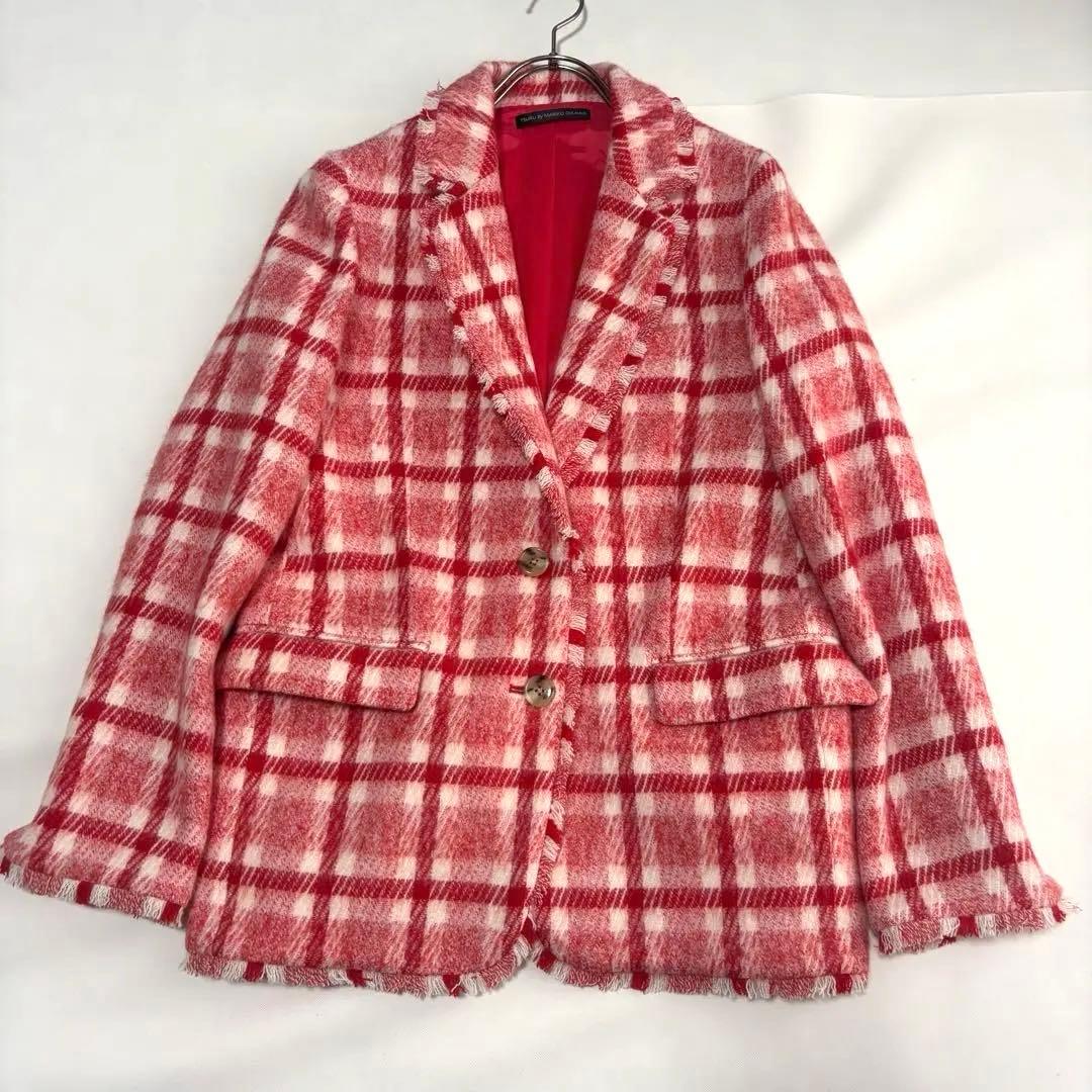 ツルバイマリコオイカワ ツイードジャケット チェック SIZE TSURU by Mariko Oikawa