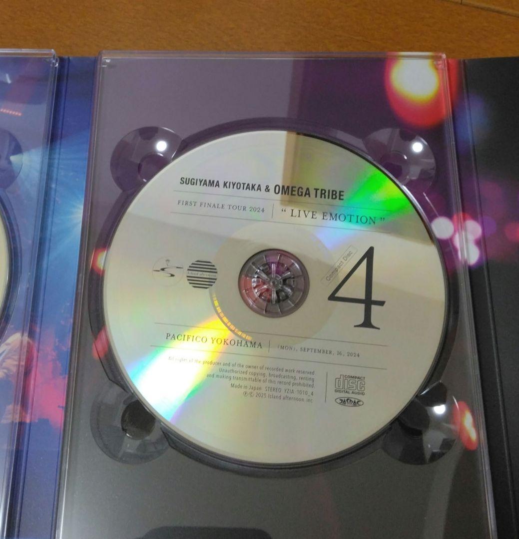 杉山清貴＆オメガトライブ　ライブCD　４枚
