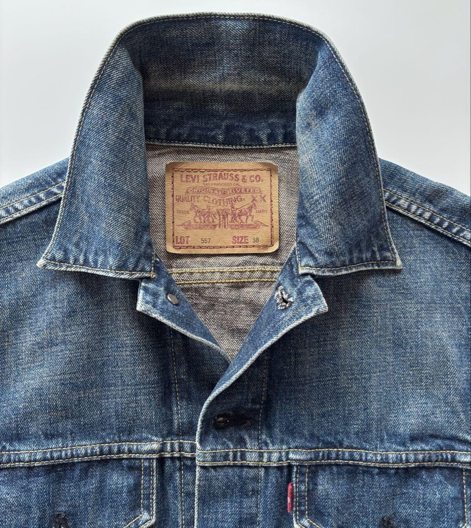 春早割 日本製 90s Levi's 557 38 デニムジャケット 3rd ジャケット・アウター