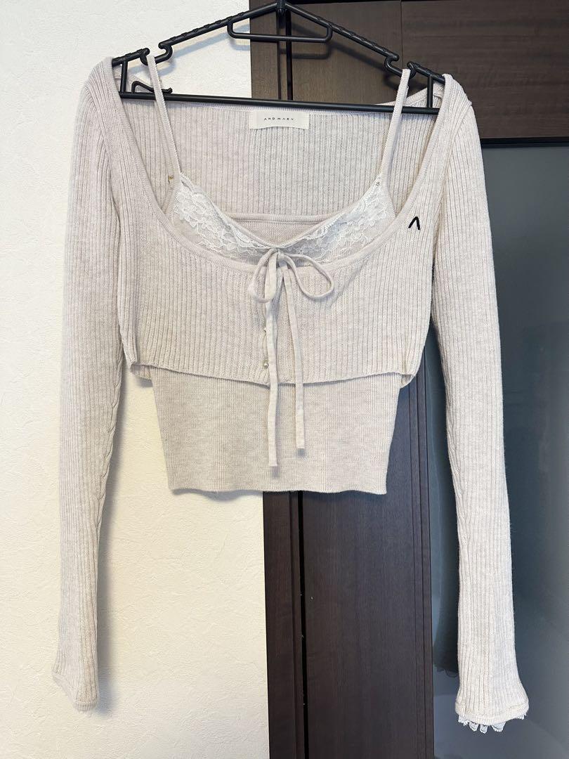 andmary Brenda lace knit set - メルカリ