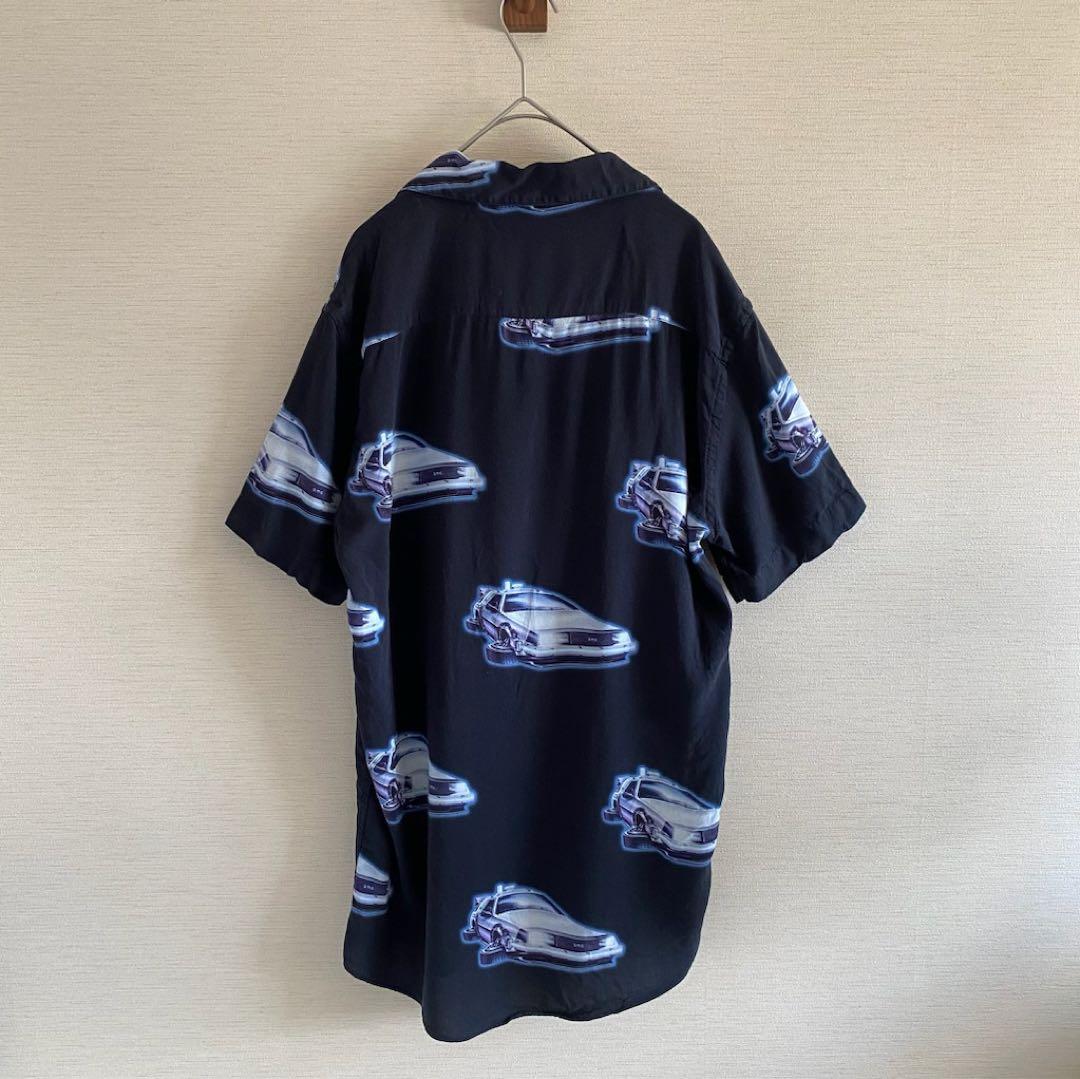 BACK TO THE FUTURE デロリアンシャツ レーヨン オフィシャル BACK TO THE FUTURE デロリアンシャツ レーヨン オフィシャル